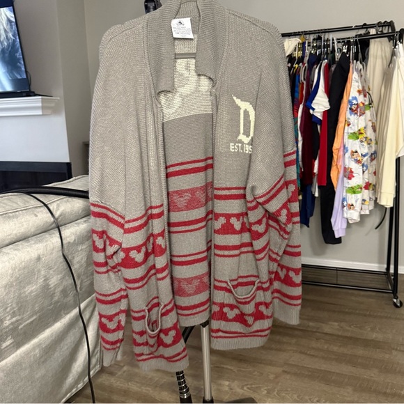 Disney Zip-Up Knit Style Sweater Disneyland - Picture 1 of 5